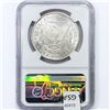 Image 2 : 1881-CC Morgan Silver Dollar NGC MS63