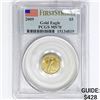 Image 1 : 2009 US 1/10oz Gold $5 Eagle PCGS MS70