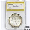 Image 1 : 1885-CC Morgan Silver Dollar PGA MS65