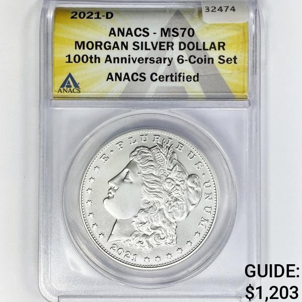 2021-D Morgan Silver Dollar ANACS MS70 PRIVY