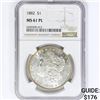 Image 1 : 1882 Morgan Silver Dollar NGC MS61 PL