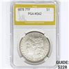 Image 1 : 1878 7TF Morgan Silver Dollar PGA MS62