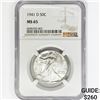 Image 1 : 1941-D Walking Liberty Half Dollar NGC MS65