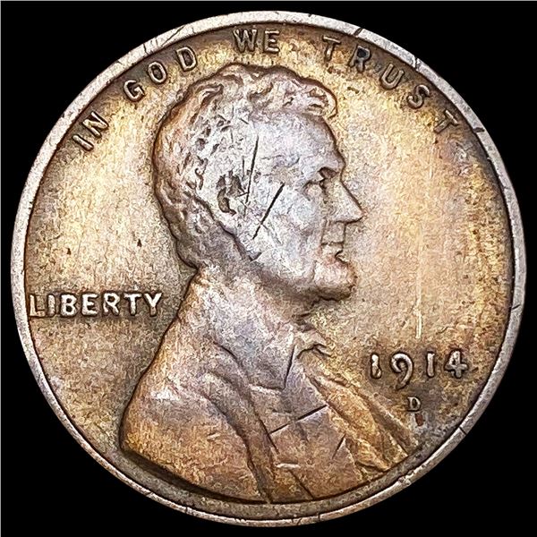 1914-D Wheat Cent LIGHTLY CIRCULATED