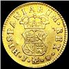 Image 2 : 1759 Spain 1/2oz Gold Escudo LIGHTLY CIRCULATED