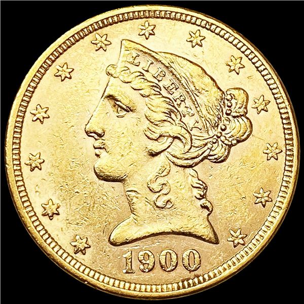 1900 $5 Gold Half Eagle UNCIRCULATED