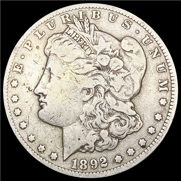1892-CC Morgan Silver Dollar LIGHTLY CIRCULATED