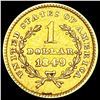 Image 2 : 1849 Rare Gold Dollar CLOSELY UNCIRCULATED