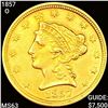 1857-O $2.50 Gold Quarter Eagle CHOICE BU