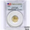 Image 1 : 2009 US 1/10oz Gold $5 Eagle PCGS MS70