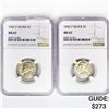 Image 1 : (2) 1942 Mercury Silver Dimes NGC MS67