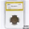 Image 1 : 1804 Draped Bust Half Cent PGA MS63+