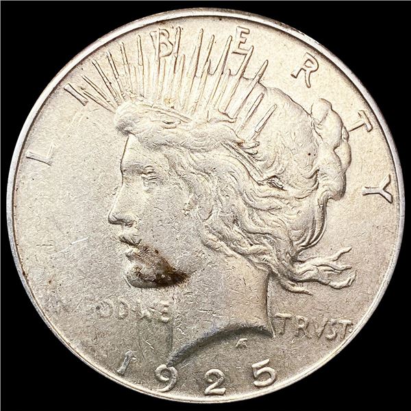 1925-S Silver Peace Dollar LIGHTLY CIRCULATED