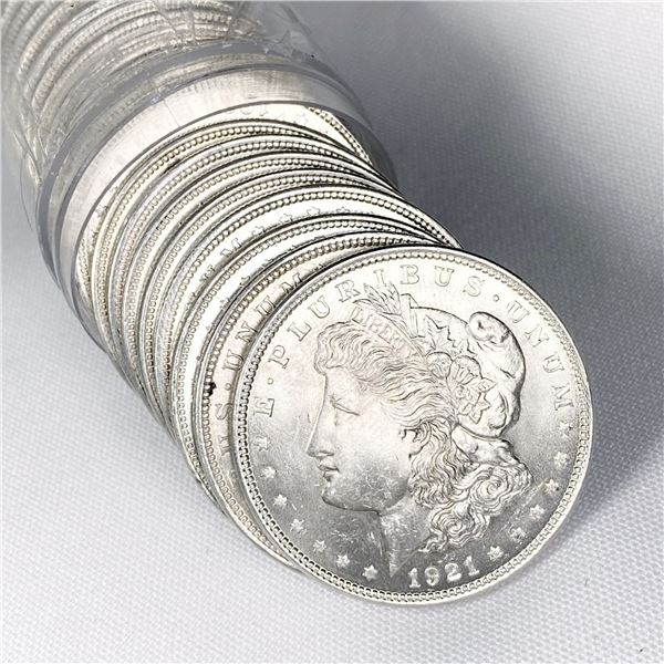 1921 20 Morgan Silver Dollars BU