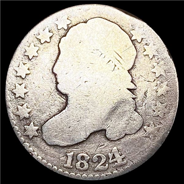 1824 Capped Bust Dime NICELY CIRCULATED