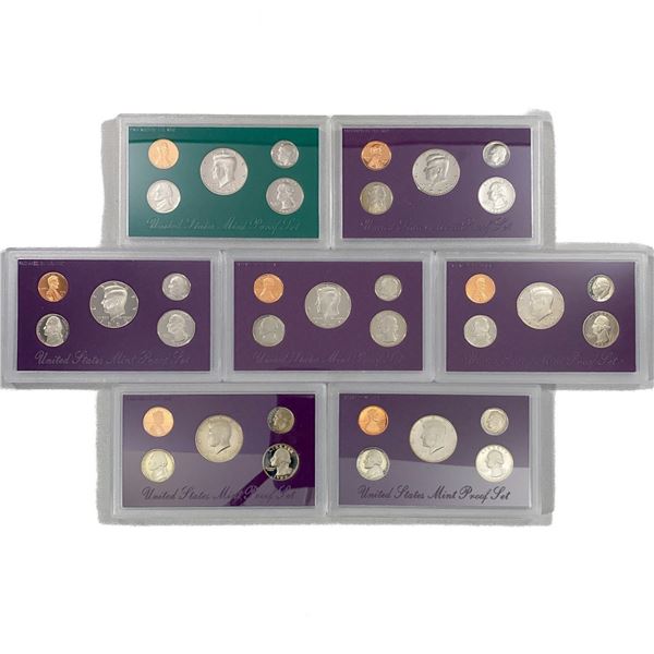 1988-1994 US Mint Proof Sets (35 Coins)