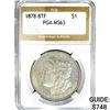 Image 1 : 1878 8TF Morgan Silver Dollar PGA MS63
