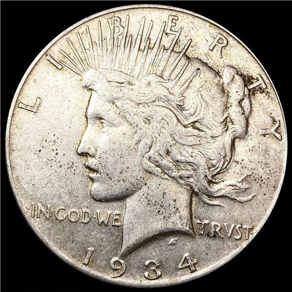 1934-S Silver Peace Dollar LIGHTLY CIRCULATED