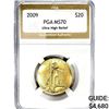 Image 1 : 2009 US 1oz Gold 24k $20 Eagle PGA MS70 UHR