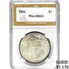 Image 1 : 1892 Morgan Silver Dollar PGA MS63+