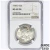 Image 1 : 1948-D Franklin Half Dollar NGC MS63 FBL