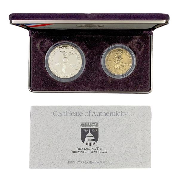 1989 US Congressional Coins Set (2 coins)
