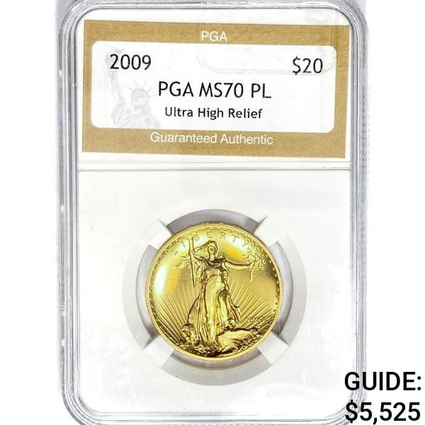 2009 $20 31.1g AGE PGA MS70 PL, UHR