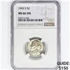 Image 1 : 1943-S Jefferson Nickel NGC MS66 5FS