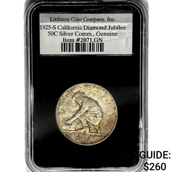 1925-S Jubilee Half Dollar LCC GEN