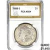 Image 1 : 1888-S Morgan Silver Dollar PGA MS64