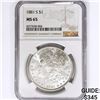 Image 1 : 1881-S Morgan Silver Dollar NGC MS65