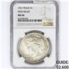 Image 1 : 1921 Silver Peace Dollar NGC MS64 High Relief