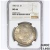 Image 1 : 1883-CC Morgan Silver Dollar NGC MS66