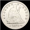 Image 1 : 1873 Arws Seated Liberty Quarter CLOSELY UNCIRCULA