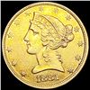 Image 1 : 1879-S $5 Gold Half Eagle CLOSELY UNCIRCULATED