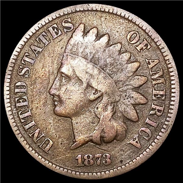 1873 Indian Head Cent NICELY CIRCULATED