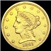 Image 1 : 1861 $2.50 Gold Quarter Eagle CLOSELY UNCIRCULATED
