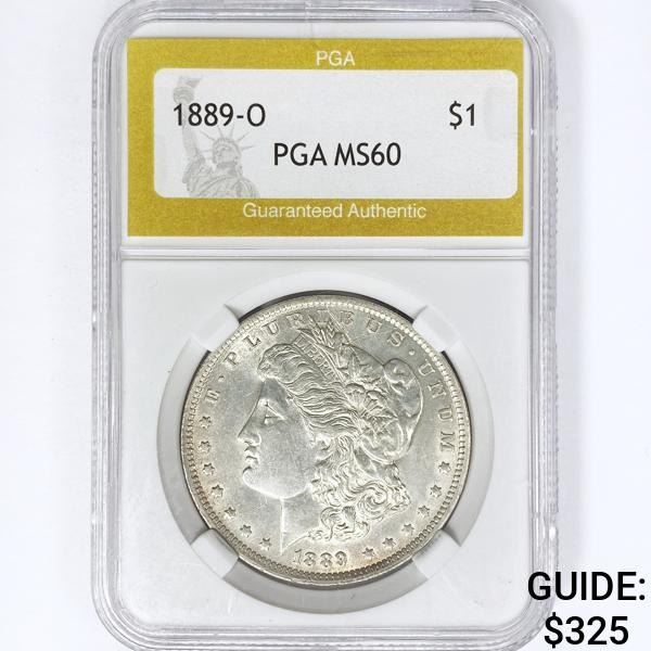 1889-O Morgan Silver Dollar PGA MS60