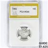 Image 1 : 1882 Seated Liberty Dime PGA MS66