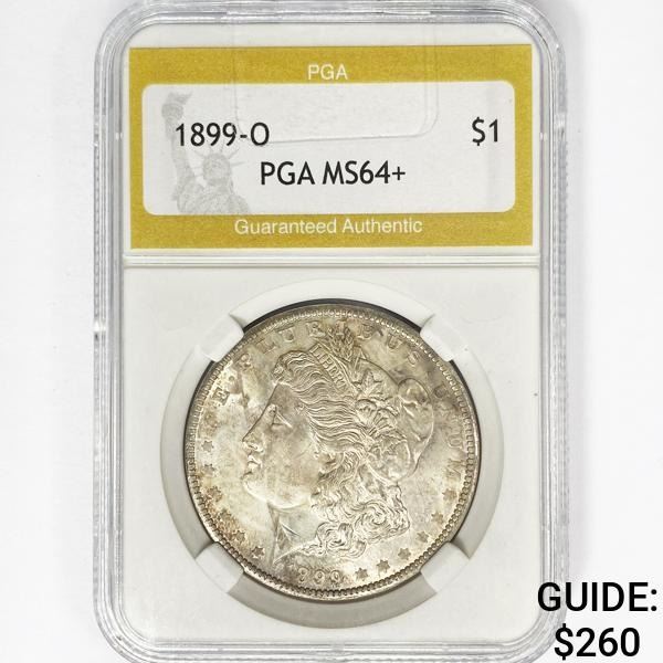 1899-O Morgan Silver Dollar PGA MS64+