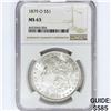 Image 1 : 1879-O Morgan Silver Dollar NGC MS63