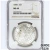 Image 1 : 1880 Morgan Silver Dollar NGC MS64