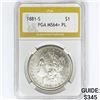 Image 1 : 1881-S Morgan Silver Dollar PGA MS64+ PL