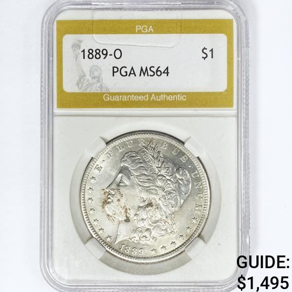 1889-O Morgan Silver Dollar PGA MS64