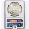 Image 2 : 1884-CC Morgan Silver Dollar NGC MS63+ DPL