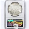 Image 2 : 1891-CC Morgan Silver Dollar NGC MS63 VAM-3 Spit.