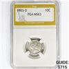 Image 1 : 1903-O Barber Dime PGA MS63