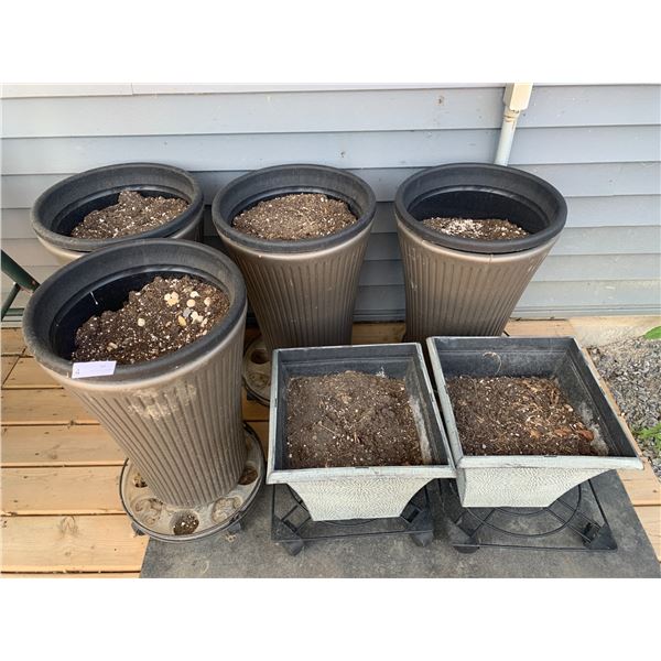 Assortment of Planters (25"H)