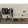 Image 1 : Yorkville MS206 Economy Tripod Boom Stand, Apex 750 Dynamic Vocal Microphone, and More!