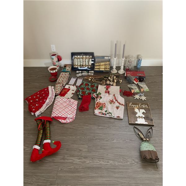 Assortment of Christmas Decorations